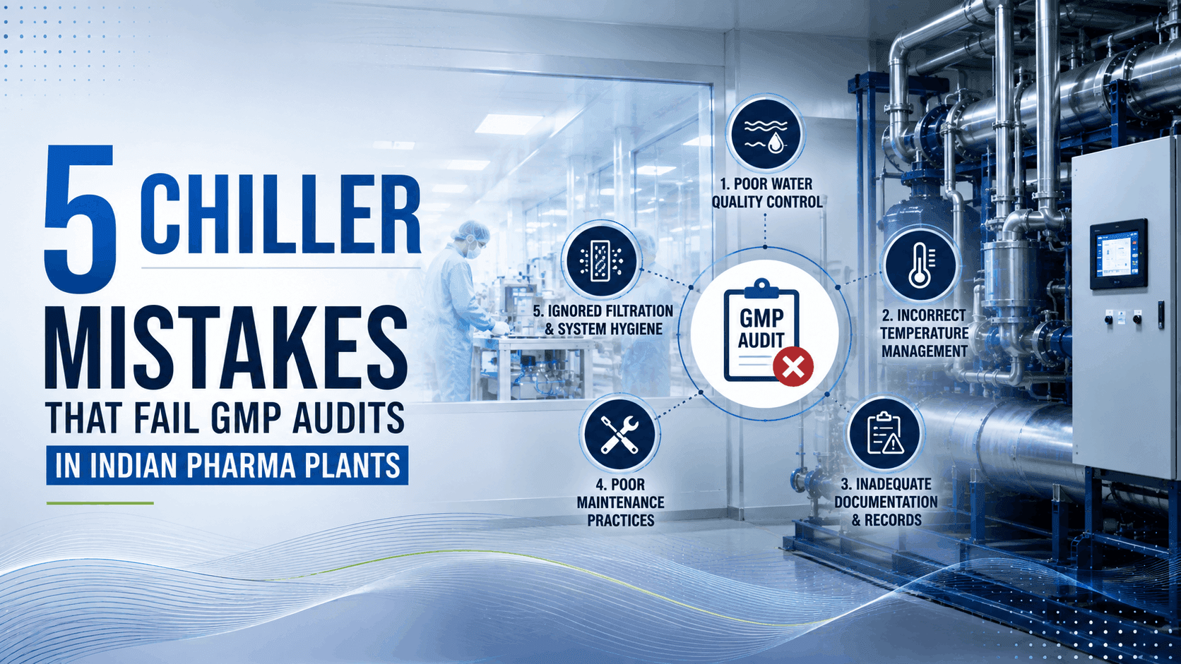 5 Chiller Mistakes That Fail GMP Audits in Indian Pharma Plants