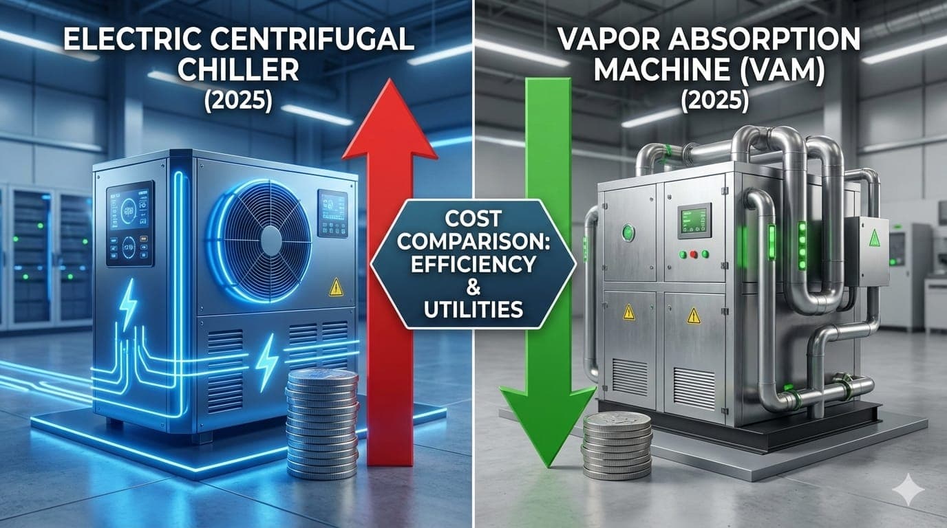 Electric Centrifugal Chillers vs. Vapor Absorption Machines: A 2025 Cost Comparison