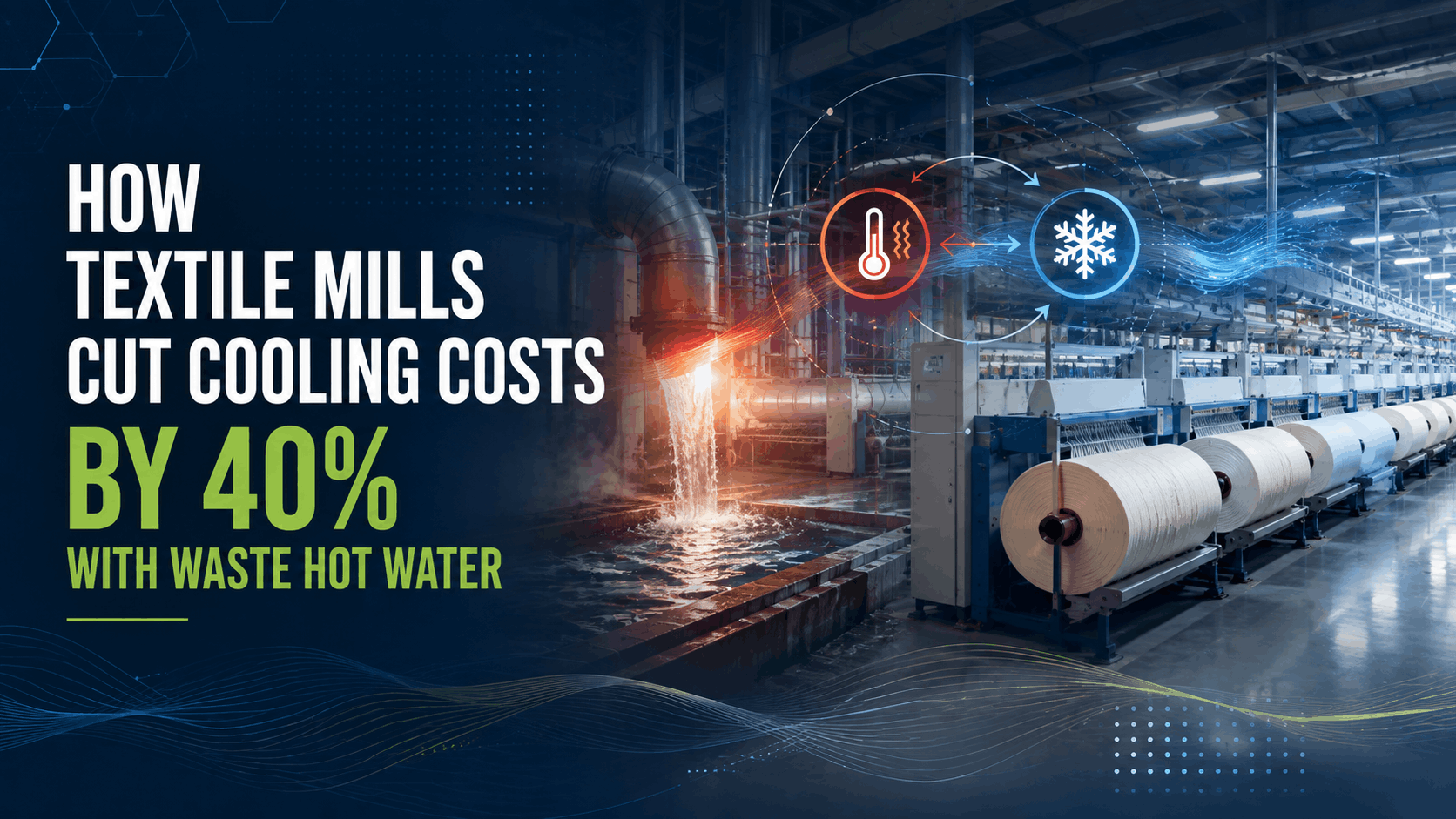 How Textile Mills Cut Cooling Costs by 40% With Waste Hot Water