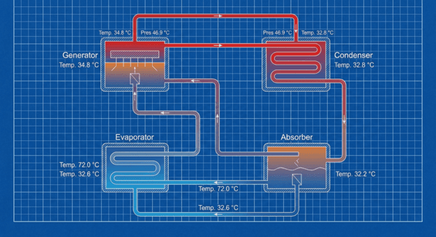 LiBr Absorption Chiller Cycle: A Deep Dive into Lithium Bromide ...