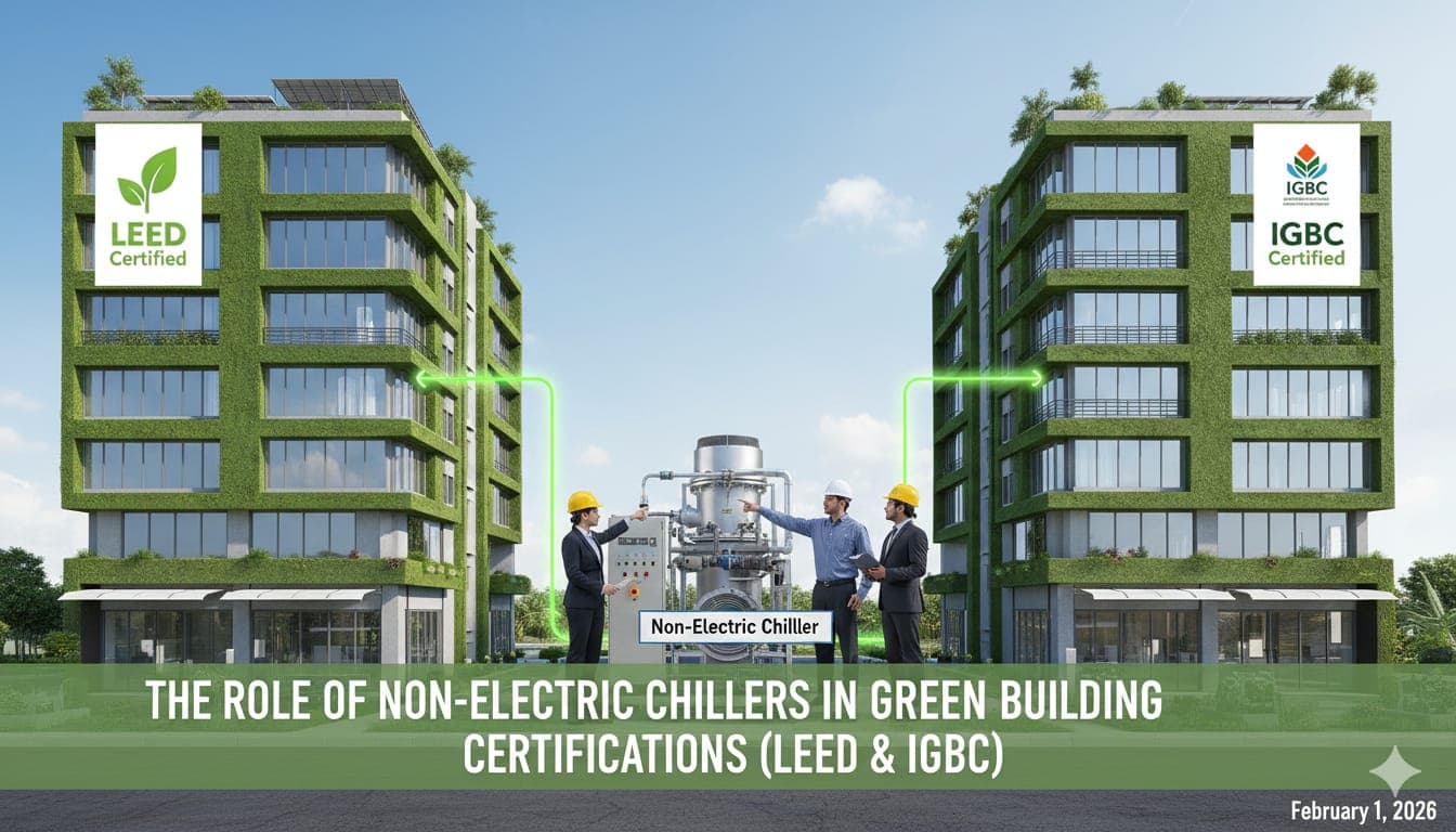 The Role of Non-Electric Chillers in Green Building Certifications (LEED & IGBC)